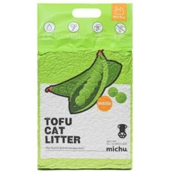 Michu Natural Clumping Flushable Tofu Cat Litter, 5.5-lbs Bag