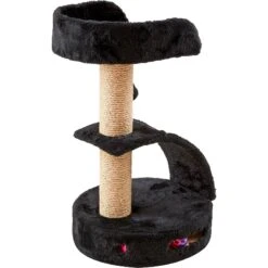 Two By Two The Camellia Sisal Cat Tree, Small, Black -Cat Supplies 346901 PT2. AC SS1800 V1638311819