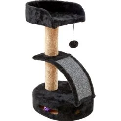 Two By Two The Camellia Sisal Cat Tree, Small, Black -Cat Supplies 346901 PT4. AC SS1800 V1638311201