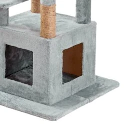 Two By Two The McIntosh Cat Tree, Medium, Grey -Cat Supplies 346913 PT7. AC SS1800 V1638312703
