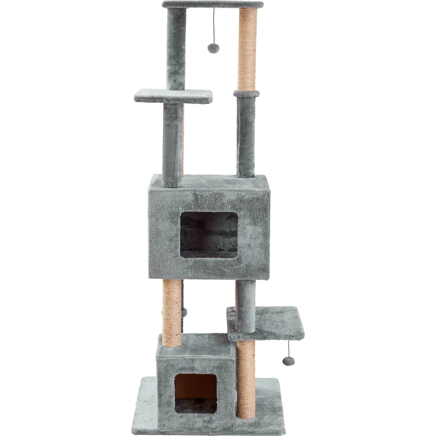 Two By Two The Honeycrisp Cat Tree, Large, Grey 1 Two By Two The Honeycrisp Cat Tree, Large, Grey