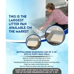 Shirley K's Senior Cat Litter Box, X-Large -Cat Supplies 347408 PT4. AC SS1800 V1679682947