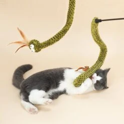 ZEZE Lovely & Delicate Forest Snake Tease Wand Cat Toy -Cat Supplies 347445 PT4. AC SS1800 V1639762916
