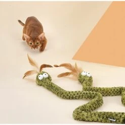 ZEZE Lovely & Delicate Forest Snake Tease Wand Cat Toy -Cat Supplies 347445 PT5. AC SS1800 V1637365298
