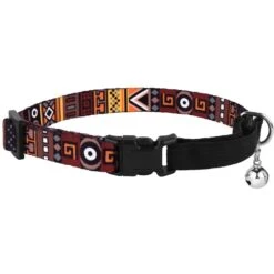 CollarDirect Tribal Pattern Aztec Design Nylon Breakaway Cat Collar With Bell -Cat Supplies 347940 PT1. AC SS1800 V1639790809