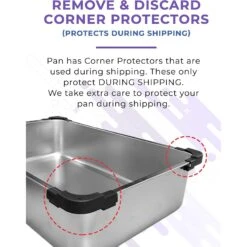 IPrimio Stainless Steel Cat Litter Box, X-Large -Cat Supplies 352817 PT3. AC SS1800 V1642529489