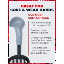 IPrimio Non Stick Coated Aluminum, Cat Scooper, X-Large, Black -Cat Supplies 352824 PT2. AC SS1800 V1642530407