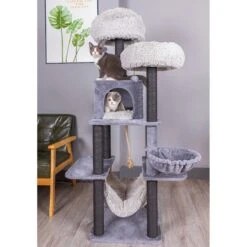 Catry Interactive 7-Level Cat Tree With Condo, Scratching Posts, & Toys -Cat Supplies 354554 PT2. AC SS1800 V1640316725