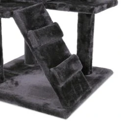 Coziwow By Jaxpety 60-in Tower House Cat Trees, Black -Cat Supplies 355080 PT5. AC SS1800 V1642804965