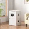 Coziwow By Jaxpety 2-Story Washroom House Cat Litter Box Enclosure
