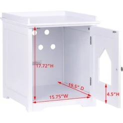 Pawland Decorative Cat House & Litter Box Enclosure -Cat Supplies 356210 PT3. AC SS1800 V1641619290