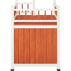 Frisco Outdoor Wooden Cat House With Elevated Balcony Steps -Cat Supplies 360998 PT3. AC SS1800 V1657828422