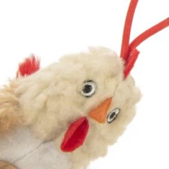 Petlinks Flying Chicken Electronic Sound Launcher Cat Toy, Natural, Medium -Cat Supplies 362902 PT2. AC SS1800 V1642648335