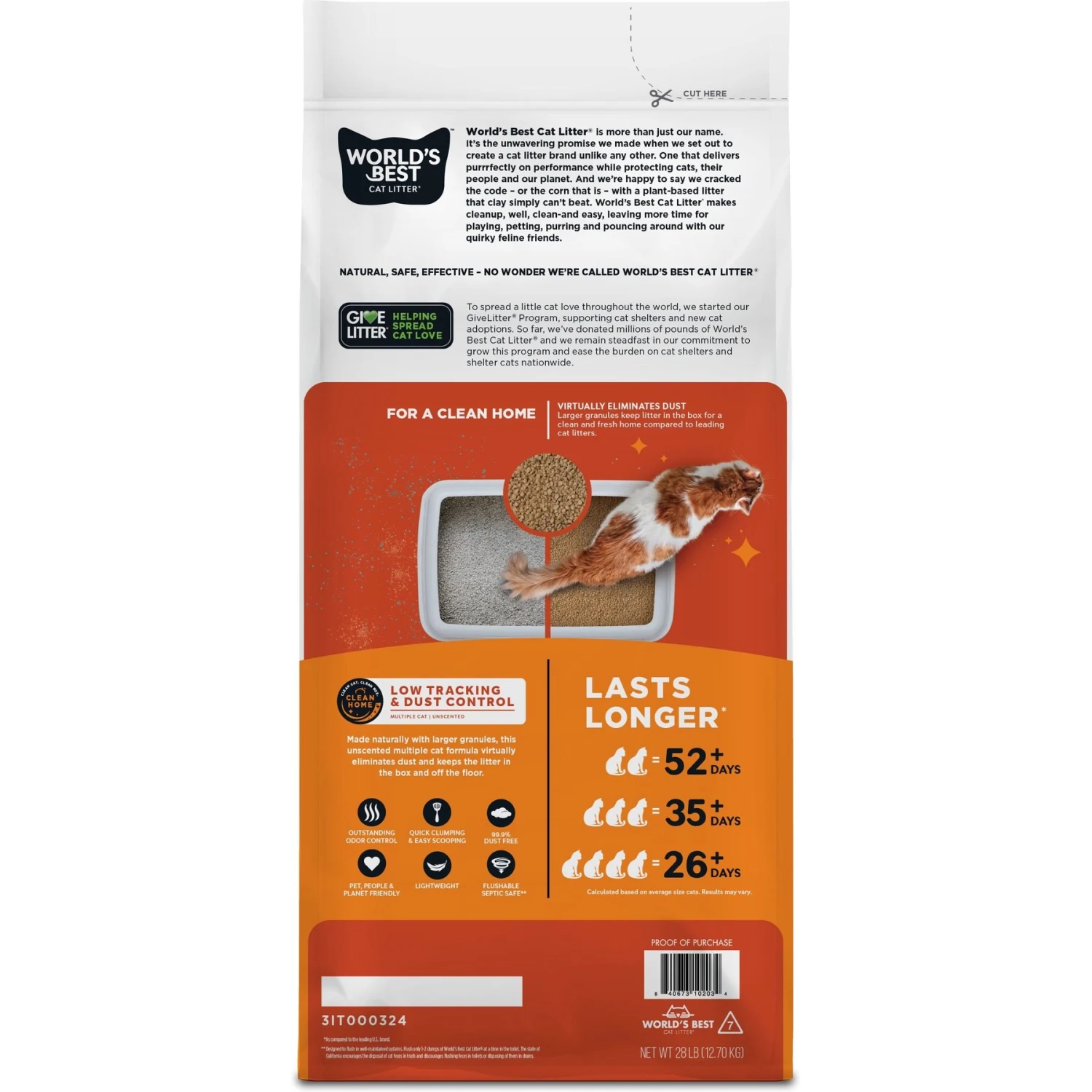 World's Best Low Tracking & Dust Control Multiple Cat Litter 3 World's Best Low Tracking & Dust Control Multiple Cat Litter - Image 3