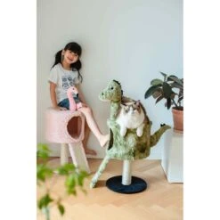 Catry 32-in Flamingo Design With Sisal Scratching Post Cat Tree, Pink -Cat Supplies 373047 PT8. AC SS1800 V1647028033