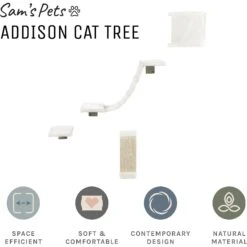 Sam's Pets Addison Wall Climber Cat Tree -Cat Supplies 373155 PT2. AC SS1800 V1647294418