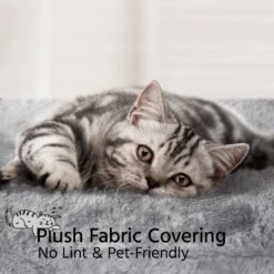 Yaheetech 3-Level Plush Cat Tree, Light Gray, Large -Cat Supplies 373193 PT4. AC SS1800 V1647471708