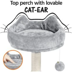 Yaheetech 3-Level Plush Cat Tree, Light Gray, Large -Cat Supplies 373193 PT5. AC SS1800 V1647467817