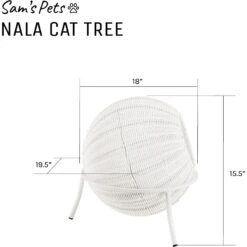 Sam's Pets Nala Wicker Cat Condo -Cat Supplies 373513 PT8. AC SS1800 V1647641185