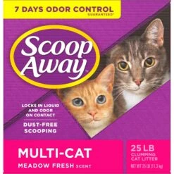Scoop Away Multi-Cat Meadow Fresh Scented Clumping Clay Cat Litter -Cat Supplies 49010 PT6. AC SS1800 V1694455148