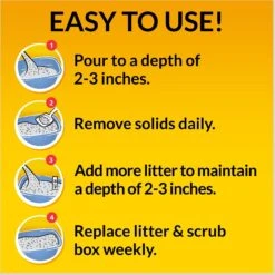 Tidy Cats Instant Action Unscented Non-Clumping Clay Cat Litter -Cat Supplies 49106 PT8. AC SS1800 V1635438705