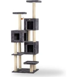 Armarkat Real Wood Giant Cat Tower, Dark Gray, 80-in -Cat Supplies 515582 PT3. AC SS1800 V1649358207