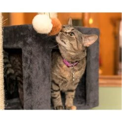 Armarkat Real Wood Giant Cat Tower, Dark Gray, 80-in -Cat Supplies 515582 PT6. AC SS1800 V1649343397