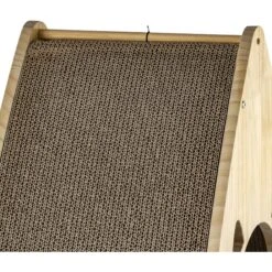 Armarkat Real Wood Triangular Cat Condo, Natural Beige, 22-in -Cat Supplies 515614 PT8. AC SS1800 V1649345850