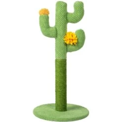 Lovely Caves 23.6-in Cactus Cat Scratching Post. Green, Large -Cat Supplies 525702 PT1. AC SS1800 V1657658482