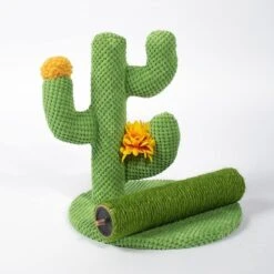 Lovely Caves 23.6-in Cactus Cat Scratching Post. Green, Large -Cat Supplies 525702 PT4. AC SS1800 V1658190634