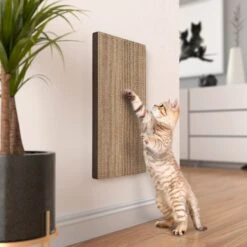 Way Basics Katwall Wall Scratching Post With Catnip