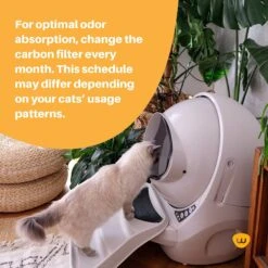 Litter-Robot 3 Cat Litter Box Carbon Filters, 6 Count -Cat Supplies 535294 PT3. AC SS1800 V1651159029