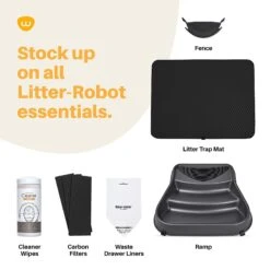 Litter-Robot 3 Cat Litter Box Carbon Filters, 6 Count -Cat Supplies 535294 PT5. AC SS1800 V1651202198