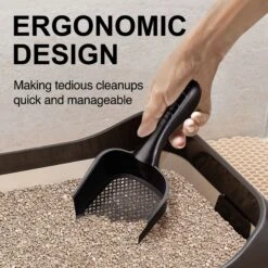 SunGrow Corner Box Clumping Fine Sand Cat Litter Scooper -Cat Supplies 536566 PT4. AC SS1800 V1670595473