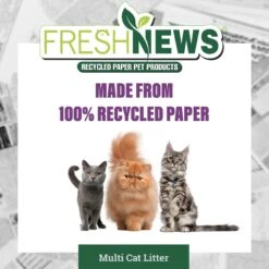 Fresh News Non-Clumping Scented Paper Cat Litter, 25-lb Bag 13 Fresh News Non-Clumping Scented Paper Cat Litter, 25-lb Bag -Cat Supplies 539206 PT4. AC SS1800 V1667518948
