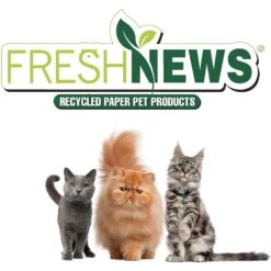 Fresh News Non-Clumping Scented Paper Cat Litter, 25-lb Bag 15 Fresh News Non-Clumping Scented Paper Cat Litter, 25-lb Bag -Cat Supplies 539206 PT6. AC SS1800 V1667517856