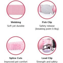 Red Dingo Nylon Breakaway Kitten Collar -Cat Supplies 57592 PT3. AC SS1800 V1684887051