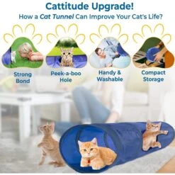 SunGrow Cat & Bunny Collapsible Play Tunnel Indoor Rabbit & Small Pet Crinkle Tube Hideout Toy 9 SunGrow Cat & Bunny Collapsible Play Tunnel Indoor Rabbit & Small Pet Crinkle Tube Hideout Toy -Cat Supplies 604566 PT3. AC SS1800 V1682953197