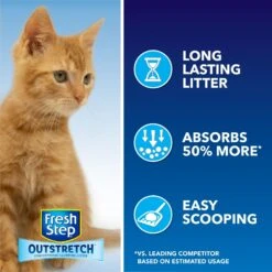Fresh Step Outstretch Simply Unscented Cat Litter, 26-lb Box -Cat Supplies 605102 PT2. AC SS1800 V1694465186
