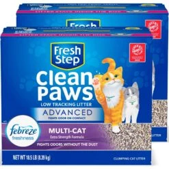 Fresh Step Advanced Clean Paws Multi Cat Litter, 18.5-lb Box, 2 Count 15 Fresh Step Advanced Clean Paws Multi Cat Litter, 18.5-lb Box, 2 Count -Cat Supplies 605118 PT6. AC SS1800 V1695149067