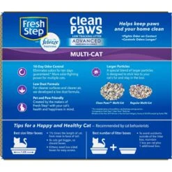 Fresh Step Advanced Clean Paws Multi Cat Litter, 18.5-lb Box, 2 Count 16 Fresh Step Advanced Clean Paws Multi Cat Litter, 18.5-lb Box, 2 Count -Cat Supplies 605118 PT7. AC SS1800 V1695154387