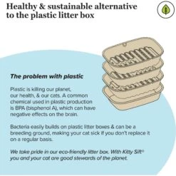 Kitty Sift Disposable Sifting Cat Litter Box Kit -Cat Supplies 613294 PT6. AC SS1800 V1663711554