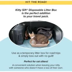 Kitty Sift Disposable Sifting Cat Litter Box Kit -Cat Supplies 613294 PT8. AC SS1800 V1663713086
