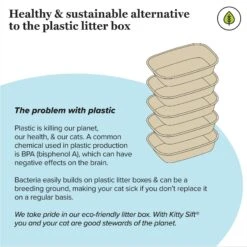 Kitty Sift Disposable Cat Litter Box, 6 Count -Cat Supplies 613310 PT5. AC SS1800 V1663772509