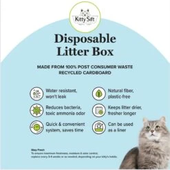 Kitty Sift Disposable Cat Litter Box, 6 Count -Cat Supplies 613310 PT6. AC SS1800 V1663772508