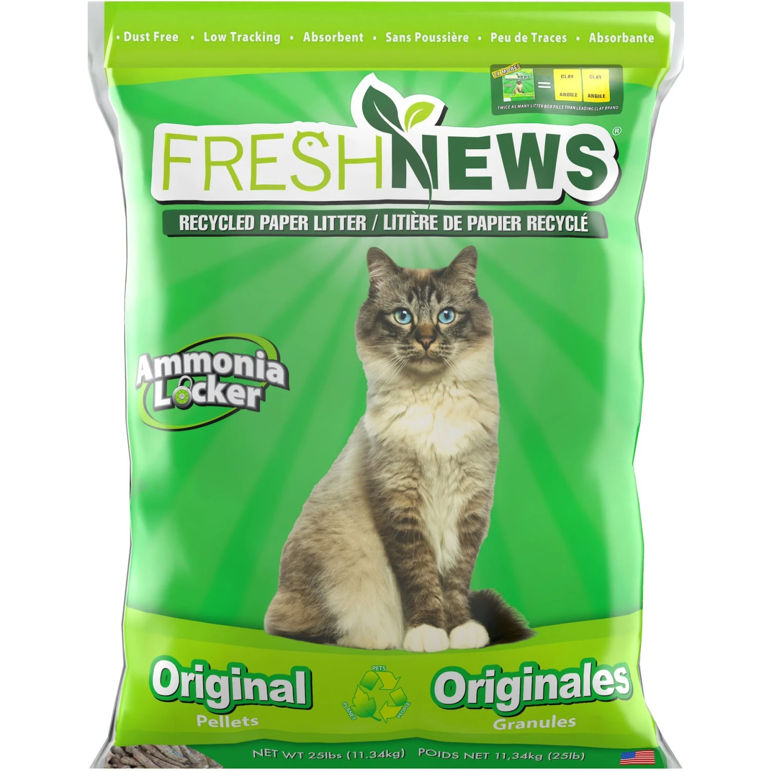 Fresh News Unscented Non-Clumping Paper Cat Litter 1 Fresh News Unscented Non-Clumping Paper Cat Litter