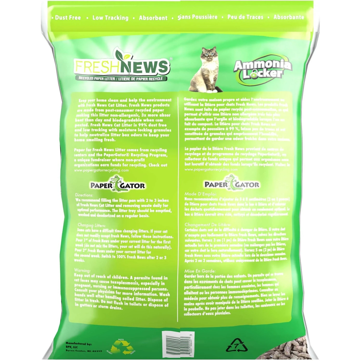 Fresh News Unscented Non-Clumping Paper Cat Litter 2 Fresh News Unscented Non-Clumping Paper Cat Litter - Image 2