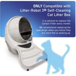 Pet Standard Replacement Carbon Filters & Seal Strip Set Compatible With Litter-Robot 3 Self-Cleaning Cat Litter Box, 10 Count -Cat Supplies 618174 PT3. AC SS1800 V1659820911