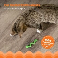 Catstages ORKAkat Wiggle Worm Cat Toy With Catnip -Cat Supplies 62030 PT2. AC SS1800 V1636516970