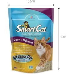 SmartCat All Natural Lightweight Corn & Wheat Clumping Cat Litter -Cat Supplies 635446 PT2. AC SS1800 V1666839326